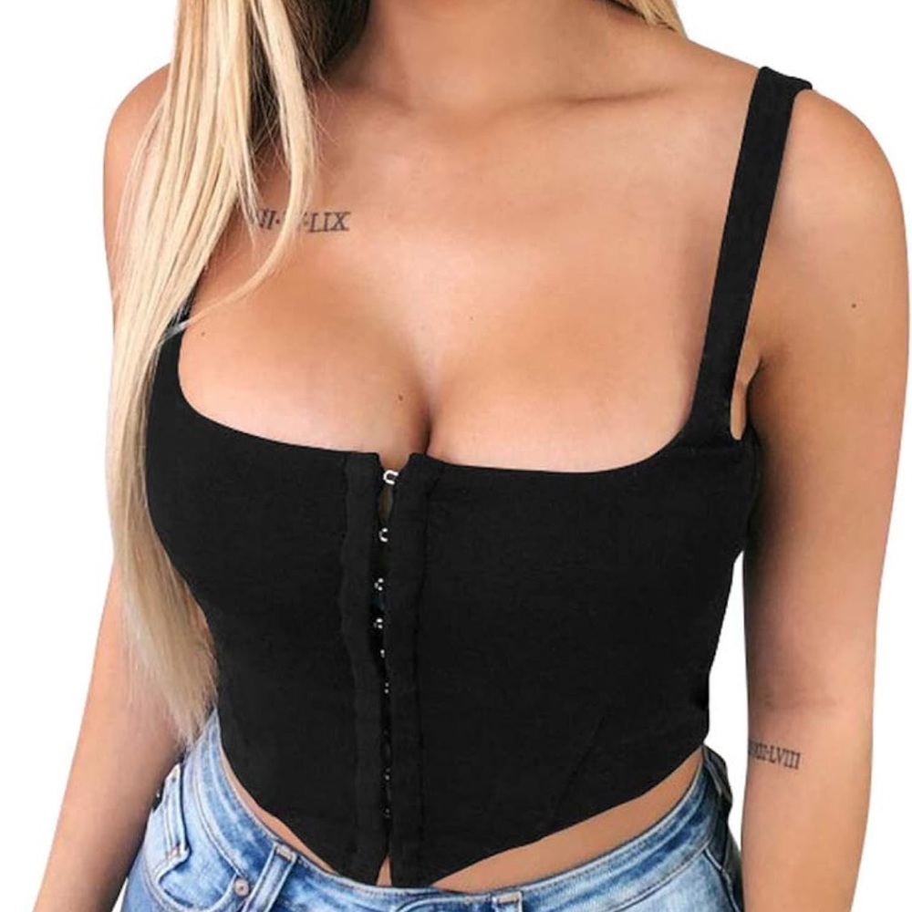 Black Corset Going Out Top